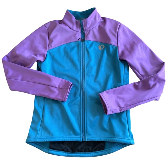 Pearl Izumi Quest AmFIB Jacket M Purple/Blue Warm Fall Cozy Windproof Full Zip - Picture 1 of 6